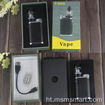 50W gwo vapè mod kits P-BOX elektwonik sigarèt